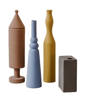 Le Morandine, composizione di vasi in ceramica, design Sonia Pedrazzini