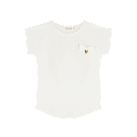 Beverly T Shirt Snowdrop White Flat