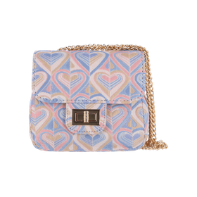 Sandra Bag Pink Hearts Flat