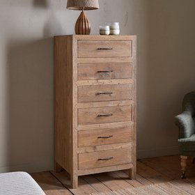 Iya Reclaimed Wood Tall Boy Chest of Drawers