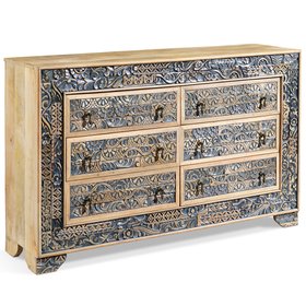 Chest of Drawers with Relief Carving