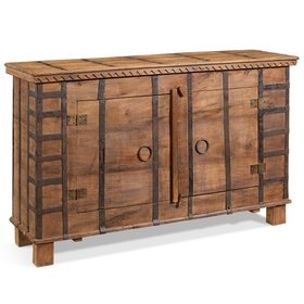 Iron Bound Pithara Chest with Doors