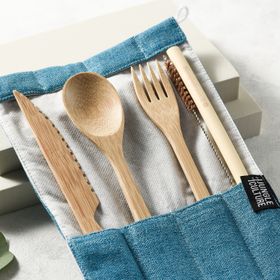 Reusable Travel Bamboo Cutlery Set