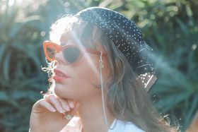 Invicta Sunglasses Chain, White Gold