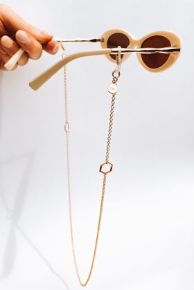Acies Sunglasses Chain, Gold