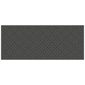 Laura Ashley Mr Jones Metallic Charcoal Self-Adhesive Glass Bathroom Splashback