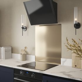 Metallico Gold Shimmer Self-Adhesive Metal Splashback 600mm x 750mm