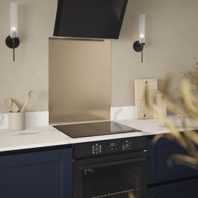 Metallico Gold Shimmer Self-Adhesive Metal Splashback 600mm x 750mm