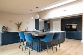 Preloved Navy Hacker Kitchen Reinstalled From Rehome.co.uk