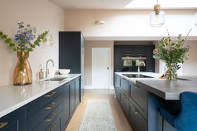 Preloved Navy Hacker Kitchen Reinstalled From Rehome.co.uk