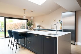 Preloved Navy Hacker Kitchen Reinstalled From Rehome.co.uk