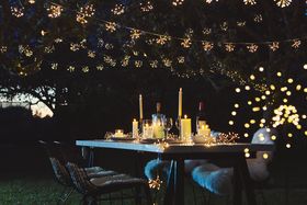 Starburst Silver Outdoor Fairy Lights