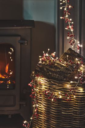 Red Berry Christmas Lights