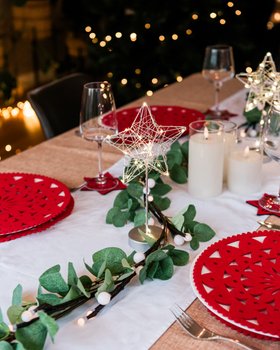 Silver Table Mesh Star Light