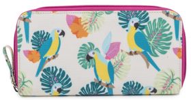 Pink Lining Wallet - Parrot Cream