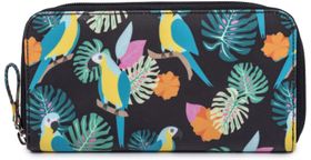 Pink Lining Wallet - Parrot Black