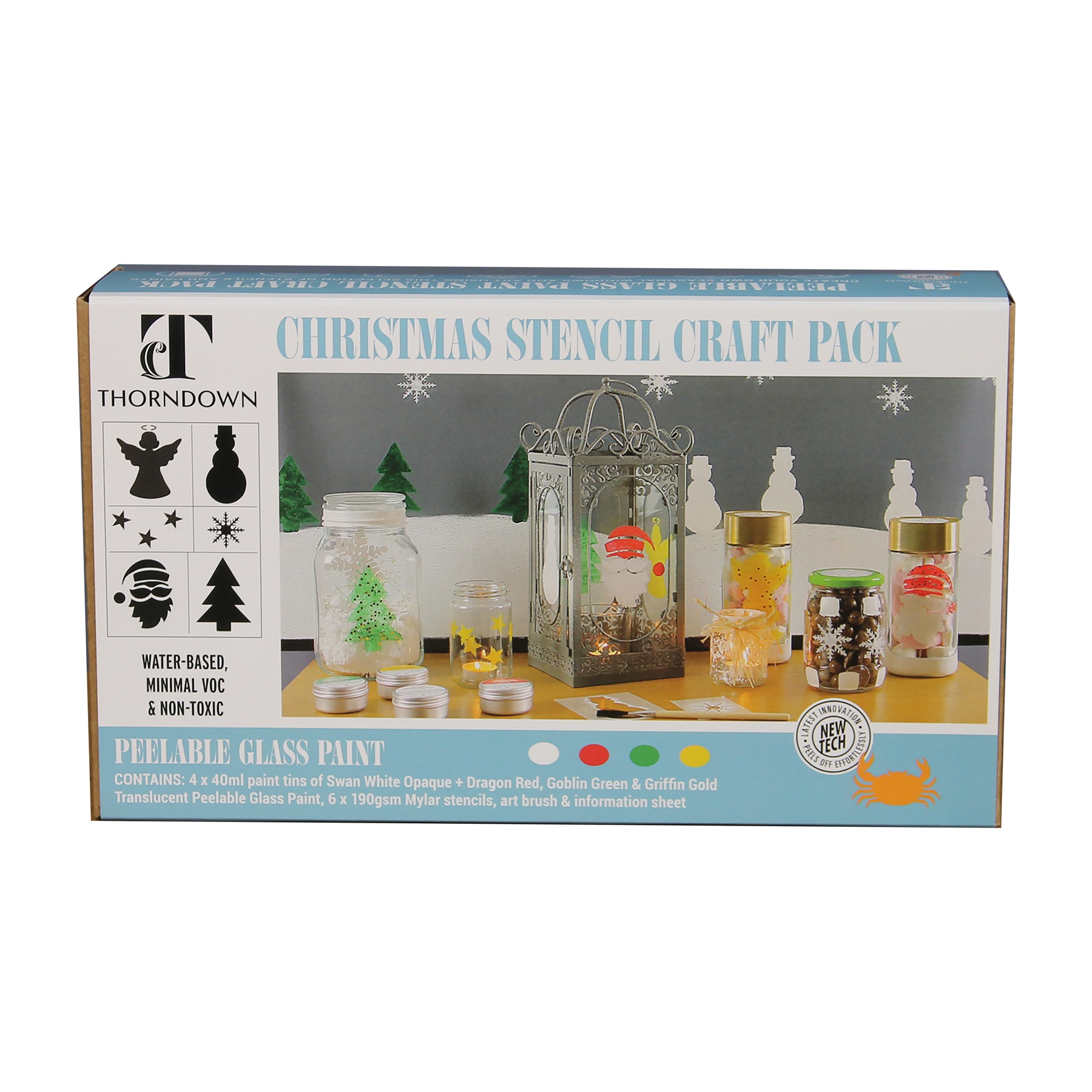 Thorndown Christmas Stencil Craft Pack