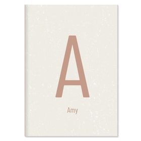 Personalised Initial Notebook - Terracotta