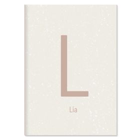 Personalised Initial Notebook - Blush