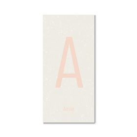 Personalised List Notepad Initial - Pink