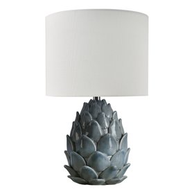 Gresford Table Lamp Blue With Shade