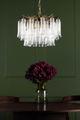 Penlee 4 Light Pendant In Antique Brass