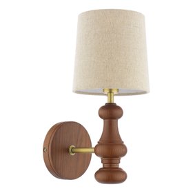 Millbrook Wall Light In Dark Wood