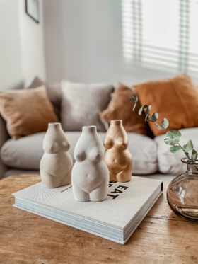 Female Body Ceramic Vase