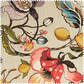 Printed Fabric - Euphorbia - Spring