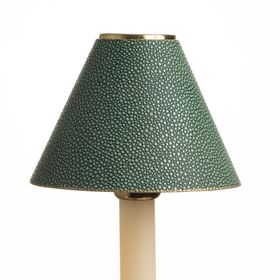 Candle Shade Shagreen Green