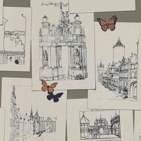 Wallpaper - The Butterfly Effect - Dusty Orange