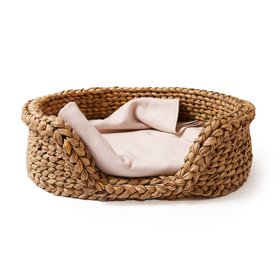 Oval Luxury Rush Dog Basket - Extra Large