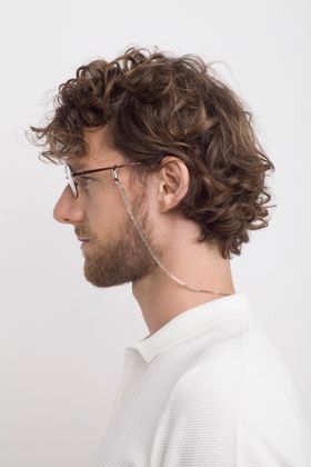 Collana porta occhiali silver