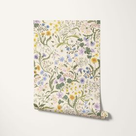 The Lost Garden Wallpaper - Ecru