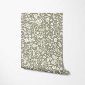 The Lost Garden Wallpaper - Tea Colourway