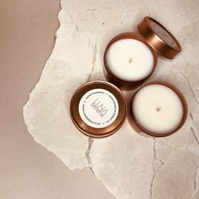Rose Gold Travel Candle Collection