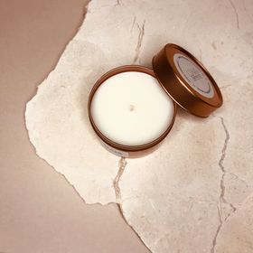 Coral Island | Rose Gold Travel Candle