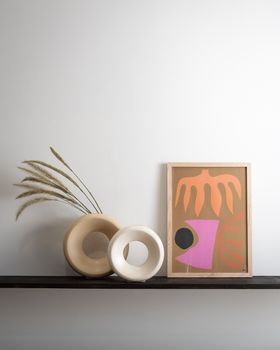Ceramic Circle Vase, Ceramic Circle Vase Sand L