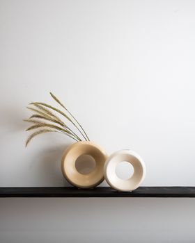 Ceramic Circle Vase, Ceramic Circle Vase Sand L