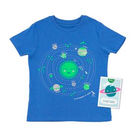 'Astronomer At Work' T Shirt (Blue) + Booklet