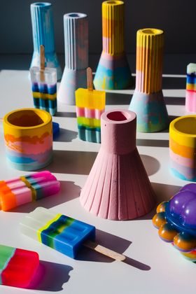 Barbican Vase, Bubblegum Pink