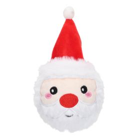 Christmas Santa Plush Ball Dog Toy
