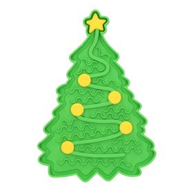 Christmas Tree Lick Mat