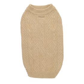 Rufus & Rosie Sleeveless Beig Dog Jumper