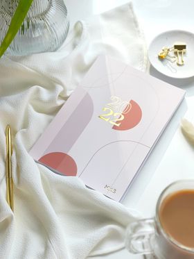 2022 Diary with Gold Foil Embossing, A5, Christmas Gift for Her, Stationery Lover Gift, Personalisation Available