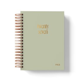 2027 Personalised Diary - Sage Green