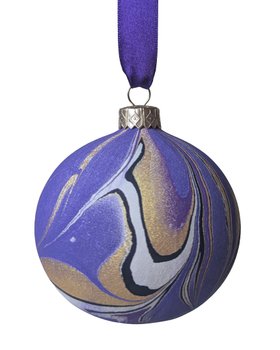Luxury Marbled Christmas Bauble | Royal Velvet