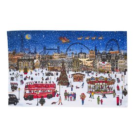 Pre-Order: A London Christmas Tale Tea Towel