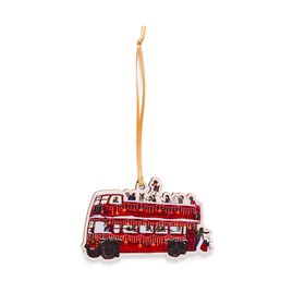 Wooden Decoration DEC16 London Bus Code A London Christmas Tale HR 4