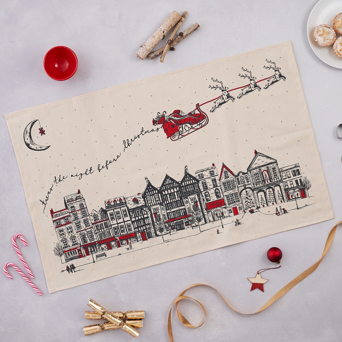 FREE GIFT | Santa's Sleigh Tea Towel